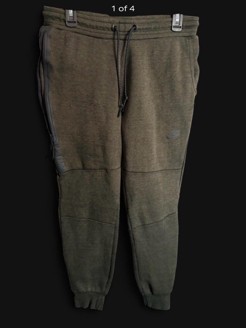 Men's Olive Green Nike Tech  Jogger  - Casual Slim Fit size Medium